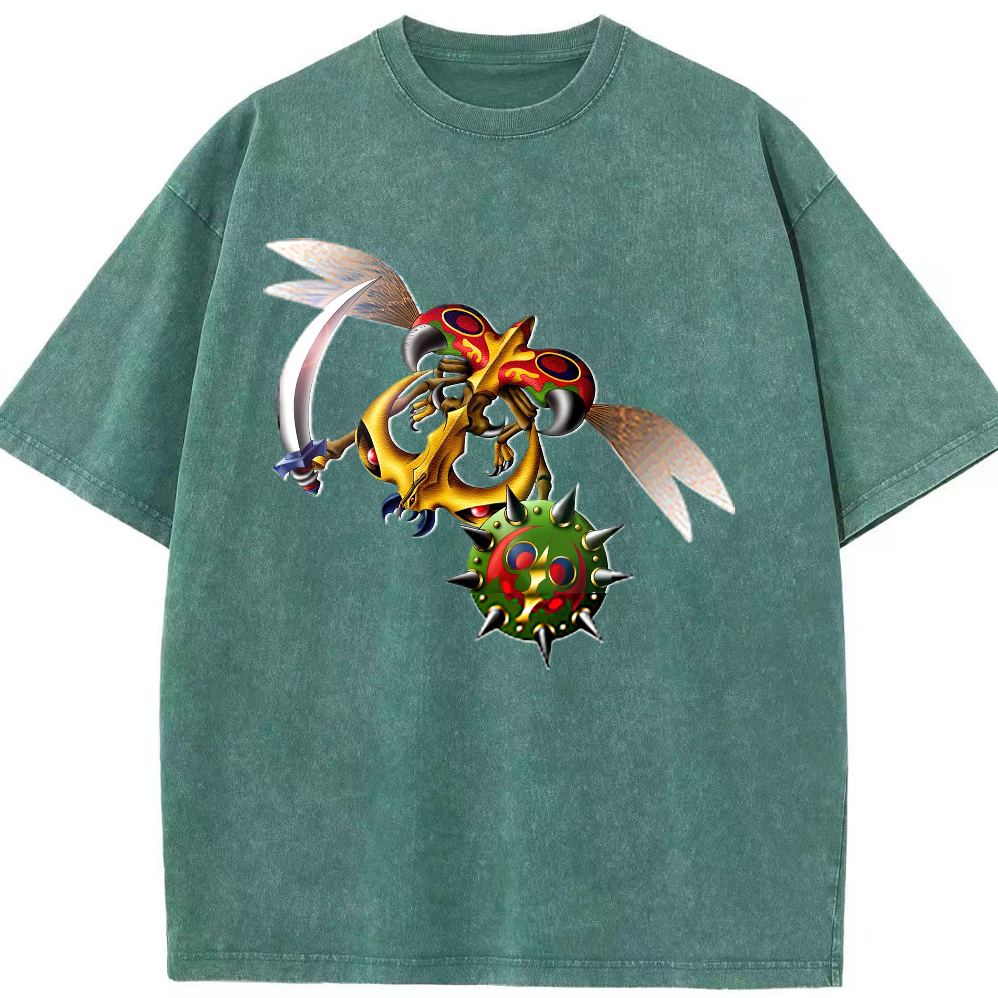 （画像用） 遊☆戯☆王 Yu-Gi-Oh! 綿100% ヴィンテージ風 半袖Tシャツ（フロントプリント）